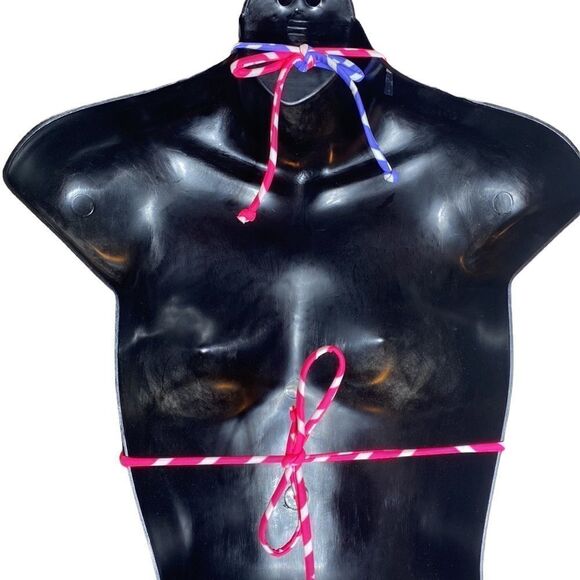 Victoria’s Secret xs triangle bikini top chevron print pink/purple - Picture 4 of 4